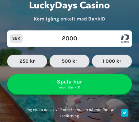 Lucky Days Casino betalningslösningar