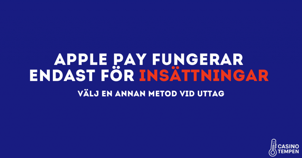 ApplePay insättning