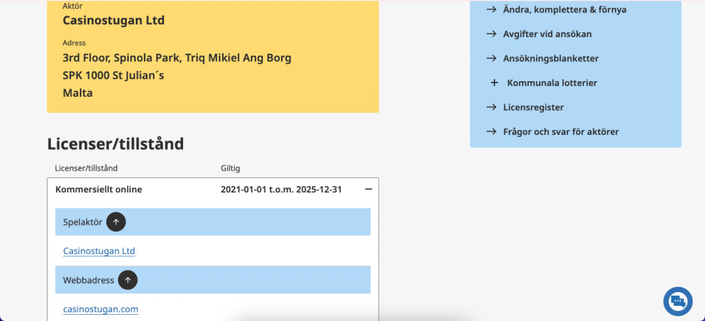 Casinostugan på Spelinspektionen