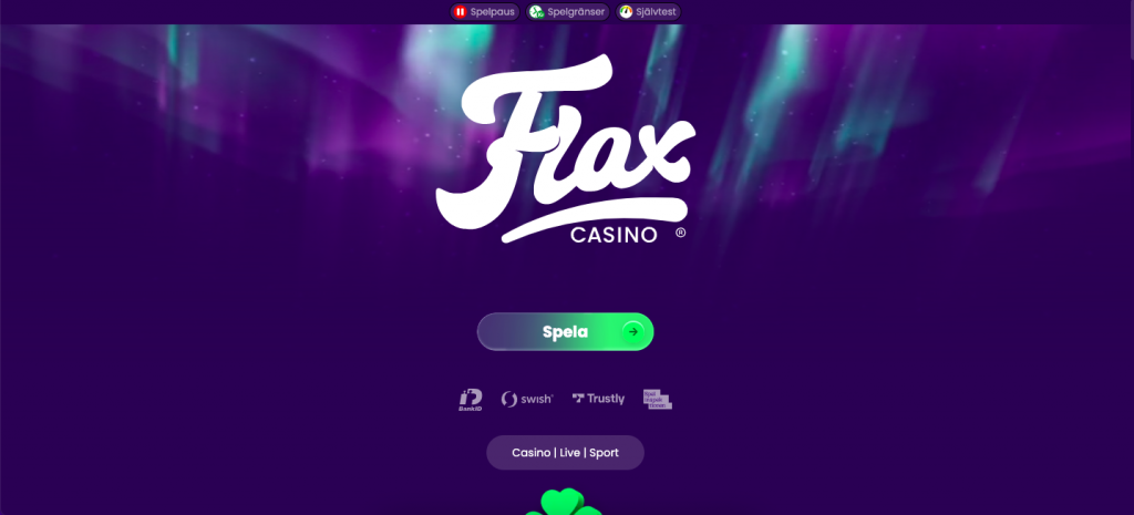 Flax casino startsida