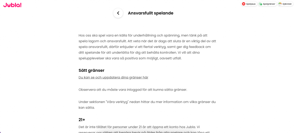 Jubla anvarssfullt spelande
