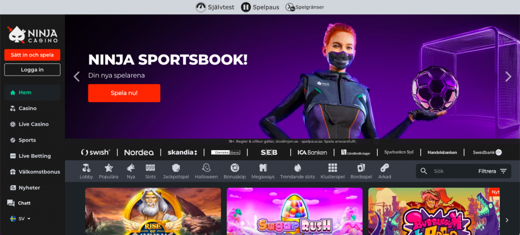 Ninja casino startpage