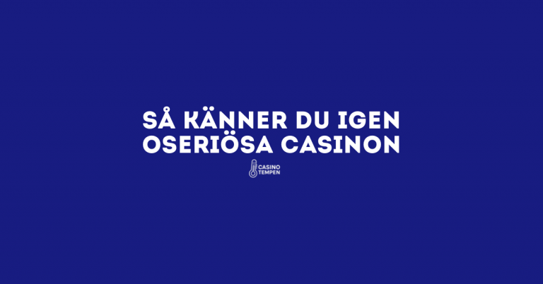 Oseriösa casinon