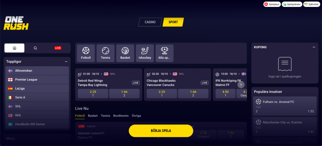Sport på OneRush