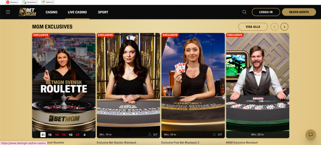 Betmgm live casino