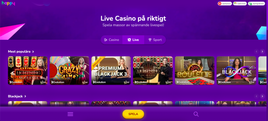 Happy Casino livecasino