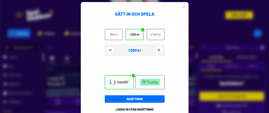 Spelklubben insättning