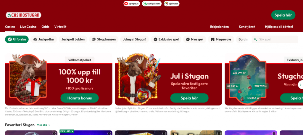 Casinostugan bonus