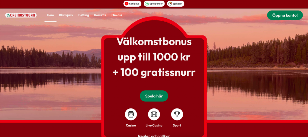 Casinostugan startsida