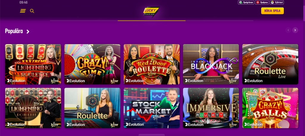 LuckyCasino live casino
