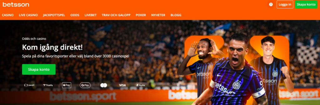 Startsida Betsson