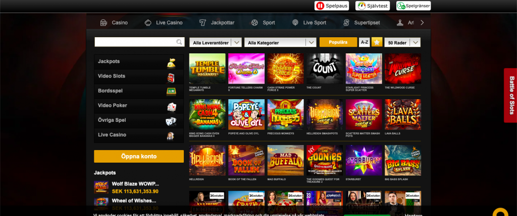 Videoslots casino